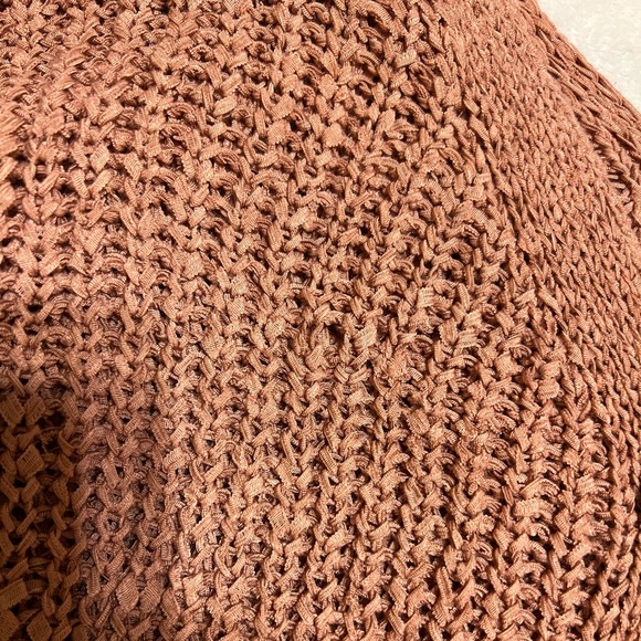 Peach Pink Cardigan Sweater, Size Small - Picture 4 of 6